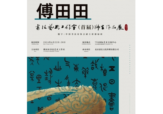 青年女書法家傅田田書法展